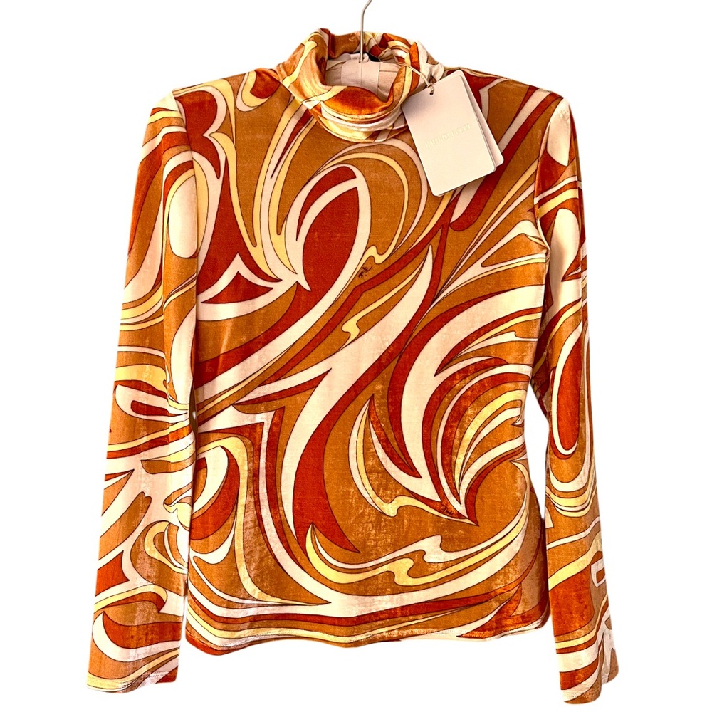 Emilio Pucci Velvet Turtleneck, NWT, IT 40